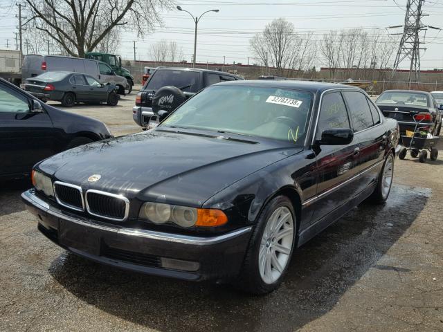 WBAGH8338XDP00098 - 1999 BMW 740 IL BLACK photo 2