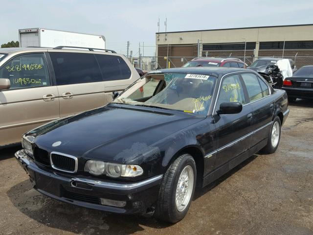 WBAGG83441DN83283 - 2001 BMW 740 I AUTO BLACK photo 2