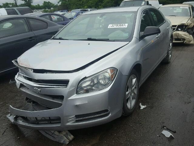 1G1ZB5EB0AF161626 - 2010 CHEVROLET MALIBU LS SILVER photo 2