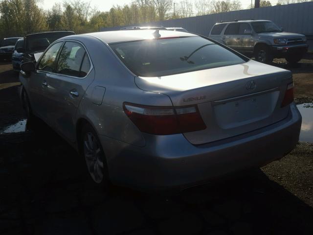 JTHGL46F085020867 - 2008 LEXUS LS 460L SILVER photo 3