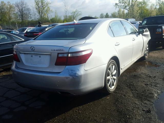 JTHGL46F085020867 - 2008 LEXUS LS 460L SILVER photo 4