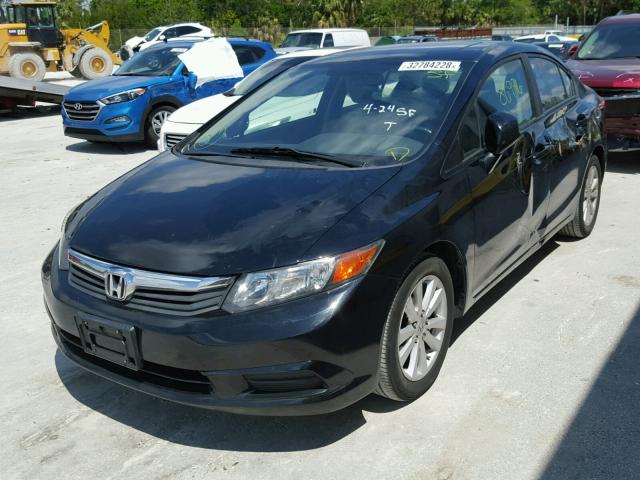 19XFB2F9XCE030284 - 2012 HONDA CIVIC EXL BLACK photo 2