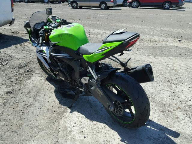 JKBZXJE10FA014824 - 2015 KAWASAKI ZX636 E GREEN photo 3