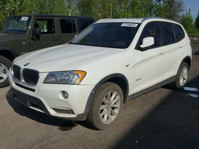 5UXWX9C50DLK59592 - 2013 BMW X3 XDRIVE2 WHITE photo 2