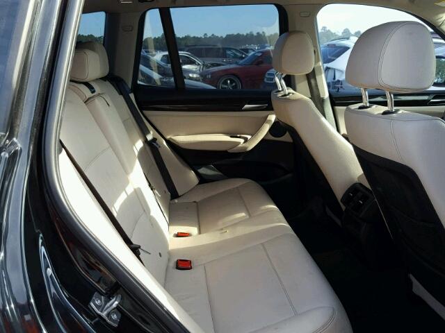 5UXWX9C52D0A24812 - 2013 BMW X3 XDRIVE2 BLACK photo 6