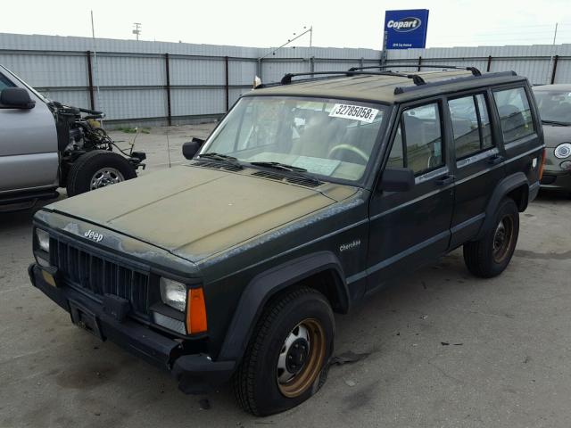 1J4FT28S0SL546084 - 1995 JEEP CHEROKEE S GREEN photo 2