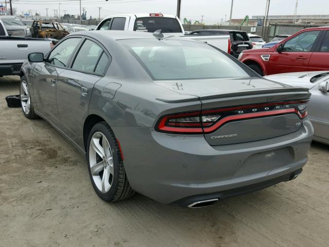 2C3CDXCT3JH133692 - 2018 DODGE CHARGER R/ GRAY photo 3