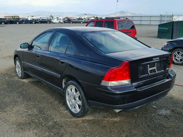 YV1RH58DX22170419 - 2002 VOLVO S60 2.5T BLACK photo 3