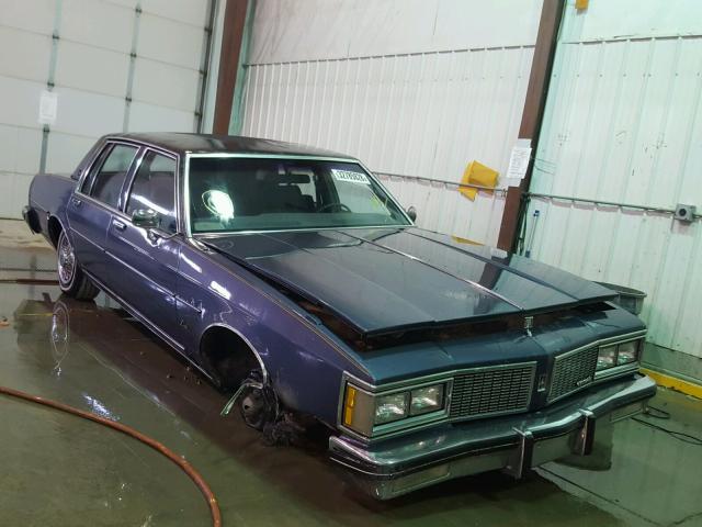 1G3AY69N0EX339208 - 1984 OLDSMOBILE DELTA 88 R BLUE photo 1