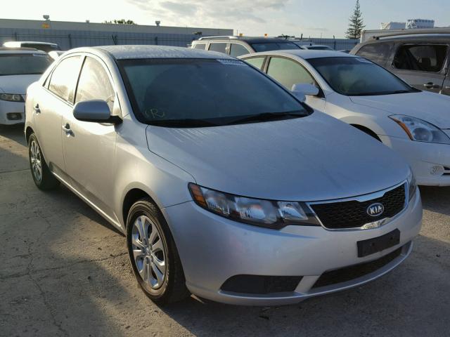 KNAFT4A20D5724916 - 2013 KIA FORTE LX SILVER photo 1