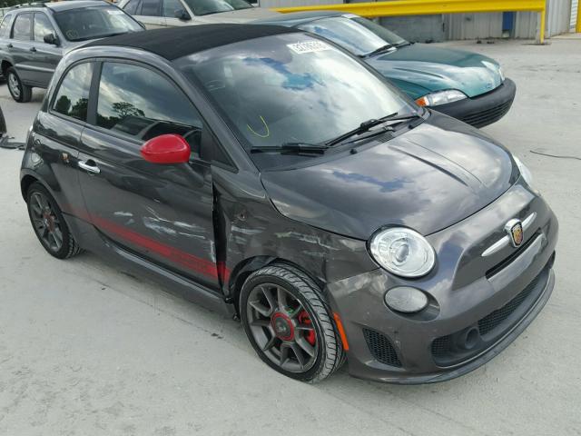 3C3CFFJH2ET258165 - 2014 FIAT 500 ABARTH GRAY photo 1