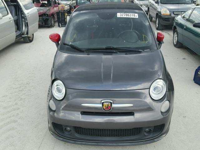 3C3CFFJH2ET258165 - 2014 FIAT 500 ABARTH GRAY photo 9