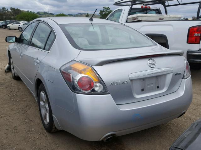 1N4CL21E27C214545 - 2007 NISSAN ALTIMA HYB SILVER photo 3