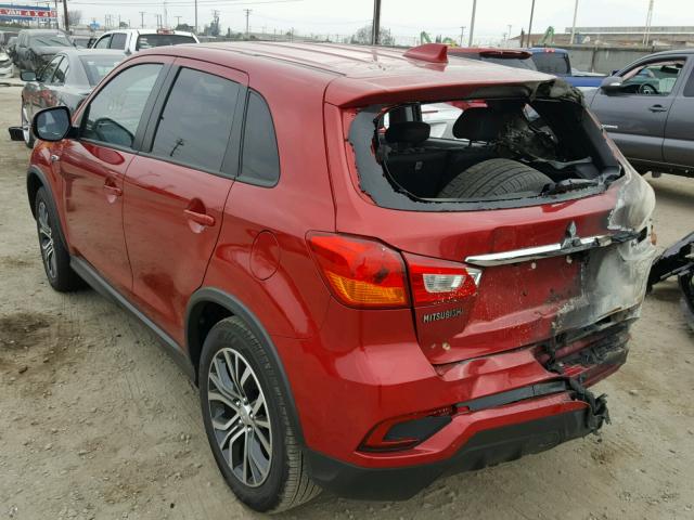 JA4AP3AW7JU002854 - 2018 MITSUBISHI OUTLANDER RED photo 3