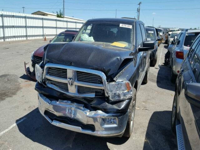 1D3HB13T49J514621 - 2009 DODGE RAM 1500 BLACK photo 2