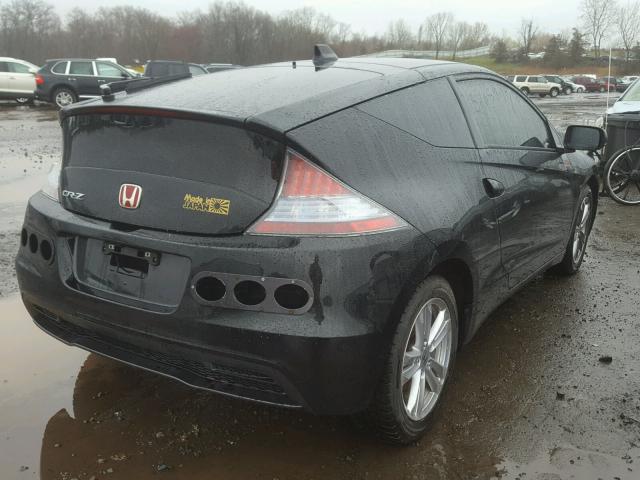 JHMZF1C65DS001018 - 2013 HONDA CR-Z EX BLACK photo 4