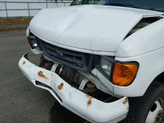 1FDXE45S76DA11754 - 2006 FORD EC VAN 350 WHITE photo 9