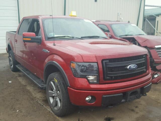 1FTFW1EF6EKF61570 - 2014 FORD F150 RED photo 1