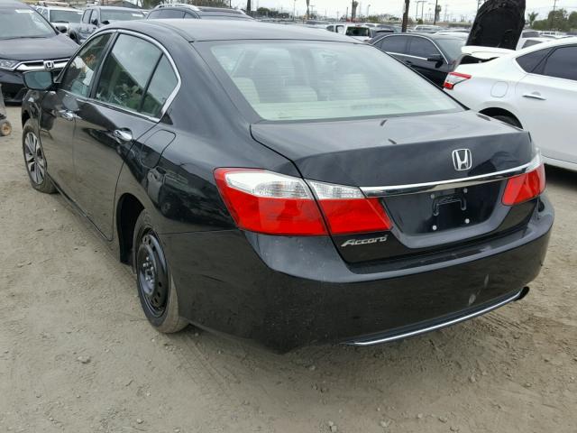 1HGCR2F31FA225421 - 2015 HONDA ACCORD LX BLACK photo 3