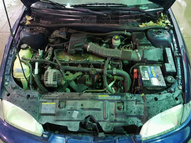 1G1JC524527335167 - 2002 CHEVROLET CAVALIER B BLUE photo 7