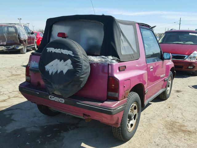 2CNBJ18U7R6929346 - 1994 GEO TRACKER PINK photo 4