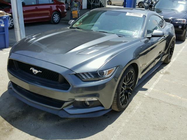 1FA6P8CFXF5382172 - 2015 FORD MUSTANG GT GRAY photo 2