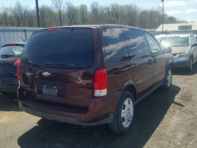1GNDU23197D135039 - 2007 CHEVROLET UPLANDER L 勃艮第红 照片 4