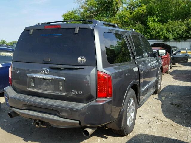 5N3AA08C36N807031 - 2006 INFINITI QX56 GRAY photo 4