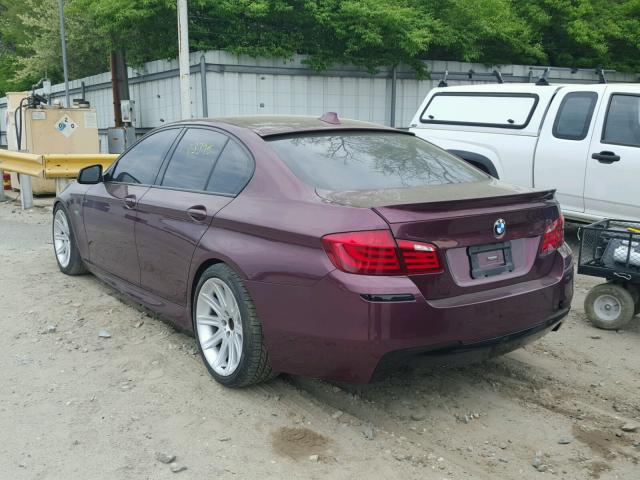 WBAFU7C57CDU61172 - 2012 BMW 535 XI PURPLE photo 3