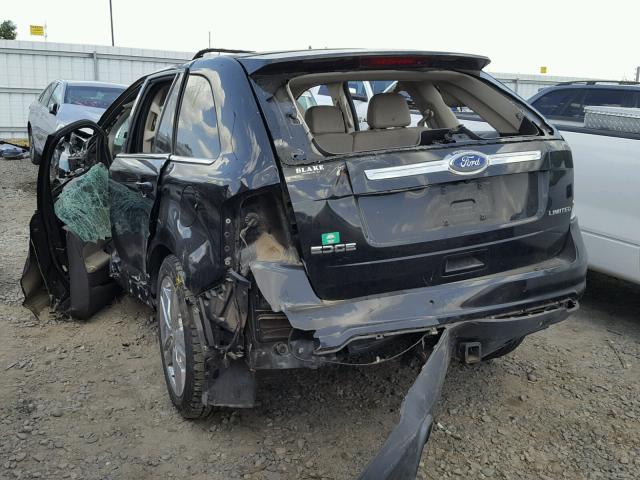 2FMDK3KC2BBB13563 - 2011 FORD EDGE LIMIT BLACK photo 3