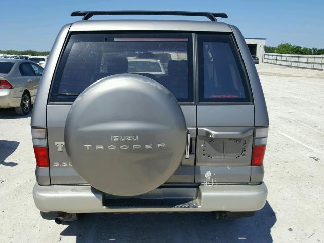 JACDJ58X417J06956 - 2001 ISUZU TROOPER S SILVER photo 9