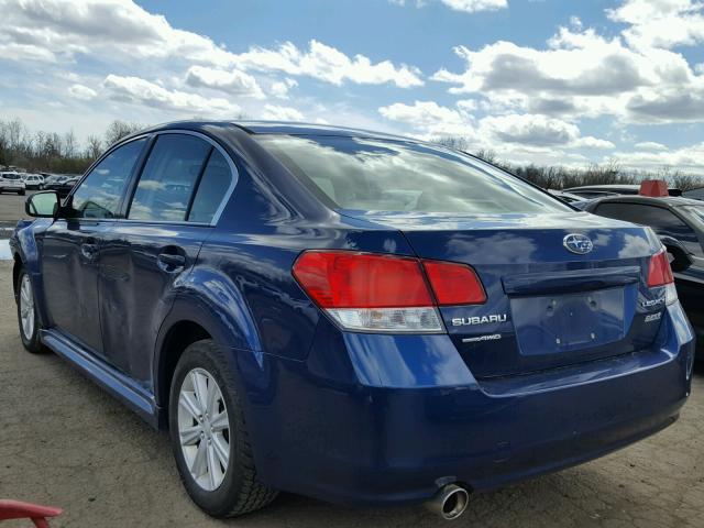 4S3BMBC6XB3211149 - 2011 SUBARU LEGACY 2.5 BLUE photo 3