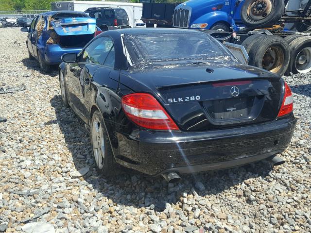 WDBWK54FX8F177825 - 2008 MERCEDES-BENZ SLK 280 BLACK photo 3