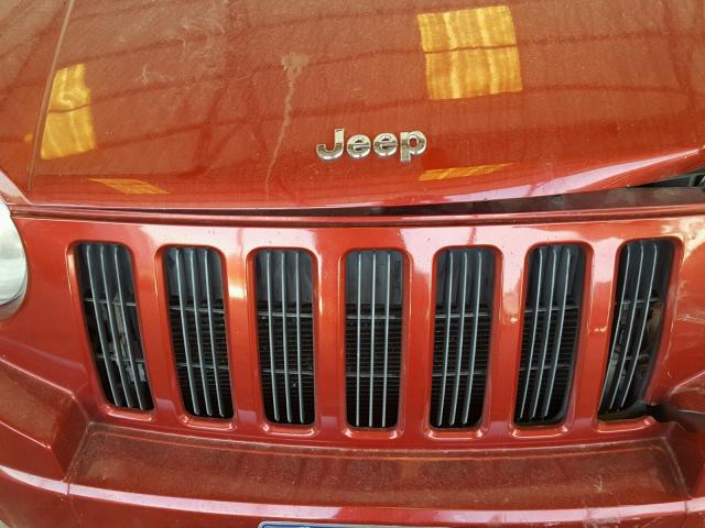1J8FT47W97D428101 - 2007 JEEP COMPASS RED photo 7