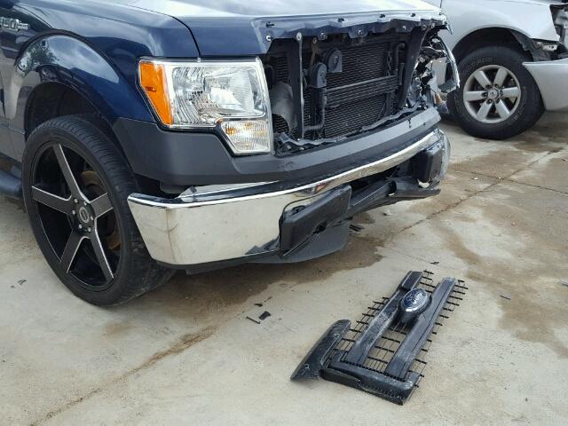 1FTMF1CM5DKD30411 - 2013 FORD F150 BLUE photo 9