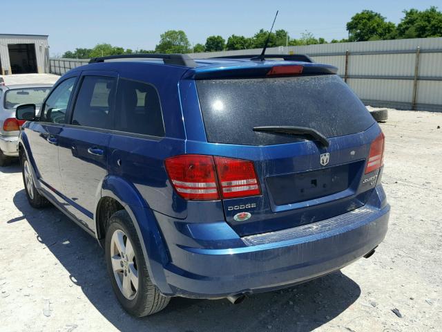 3D4PG5FV0AT257015 - 2010 DODGE JOURNEY SX BLUE photo 3