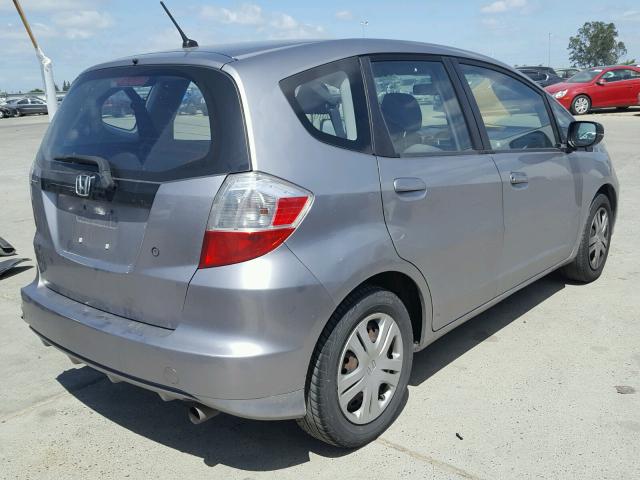 JHMGE8H22AS017598 - 2010 HONDA FIT SILVER photo 4