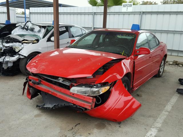 1G2WP52K5WF202229 - 1998 PONTIAC GRAND PRIX RED photo 2