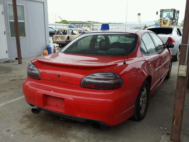 1G2WP52K5WF202229 - 1998 PONTIAC GRAND PRIX RED photo 4