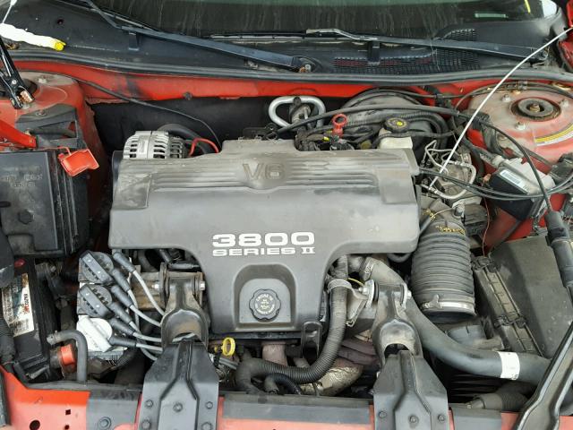 1G2WP52K5WF202229 - 1998 PONTIAC GRAND PRIX RED photo 7