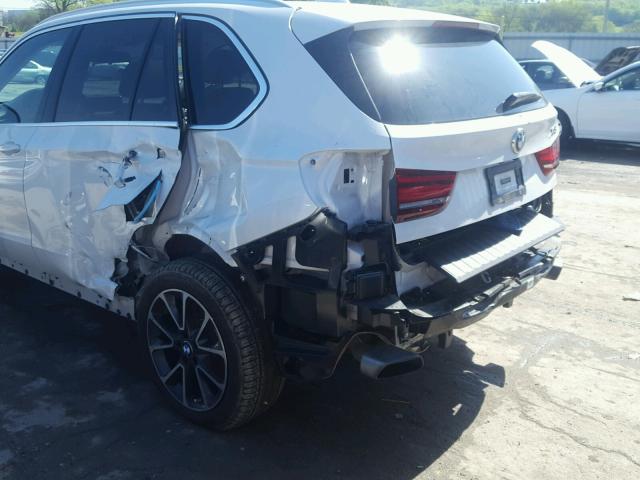 5UXKR6C5XG0J82341 - 2016 BMW X5 XDRIVE5 WHITE photo 9