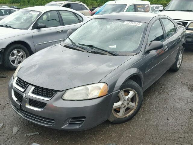 1B3EL46X34N249749 - 2004 DODGE STRATUS SX GRAY photo 2