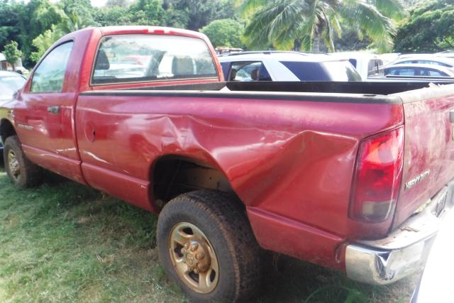 3D7KS26C46G222566 - 2006 DODGE RAM 2500 S RED photo 3