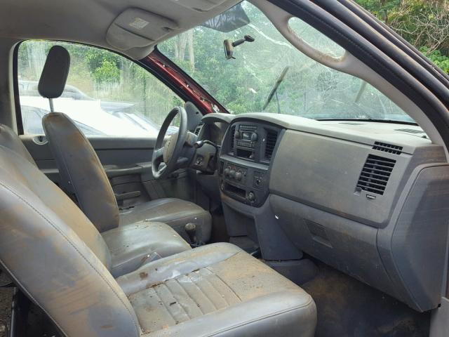 3D7KS26C46G222566 - 2006 DODGE RAM 2500 S RED photo 5