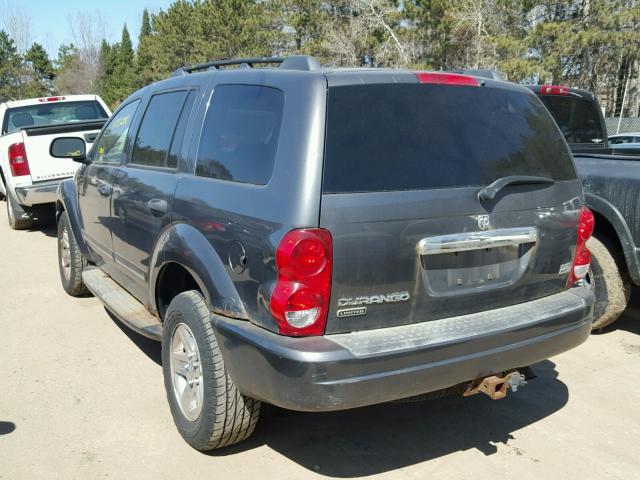 1D8HB58D84F156339 - 2004 DODGE DURANGO LI GRAY photo 3