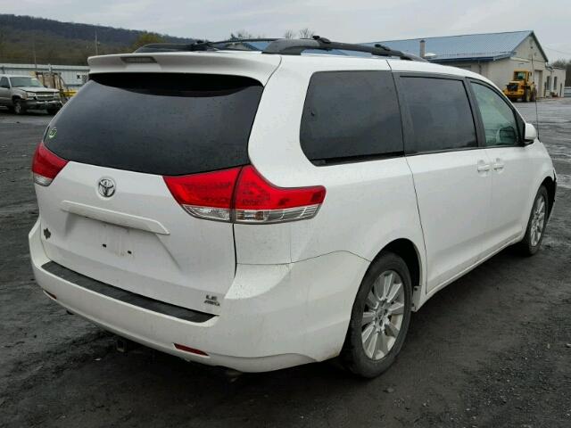 5TDJK3DC4DS053808 - 2013 TOYOTA SIENNA LE WHITE photo 4