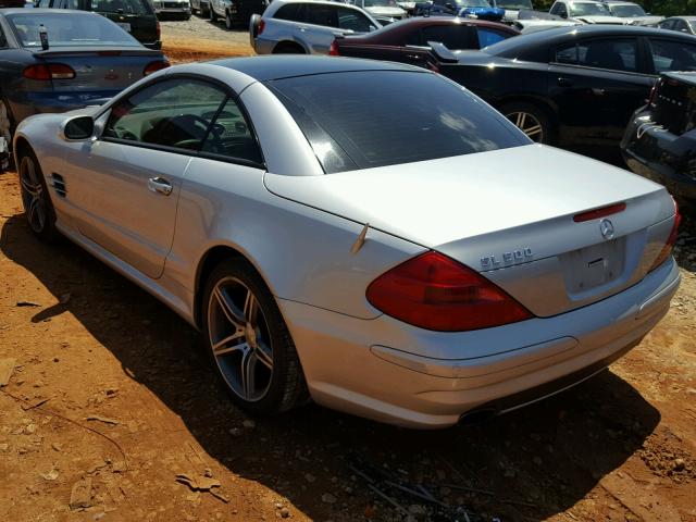 WDBSK75F83F021929 - 2003 MERCEDES-BENZ SL 500R SILVER photo 3