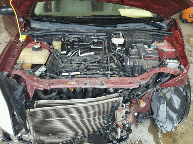 1FAFP34N96W121344 - 2006 FORD FOCUS ZX4 RED photo 7