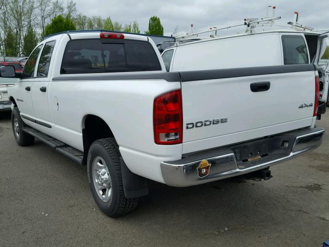 1D3KU28D04J109680 - 2004 DODGE RAM 2500 S WHITE photo 3