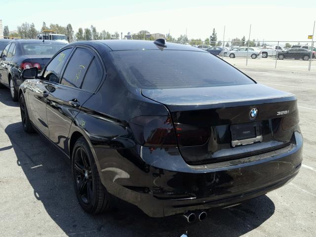 WBA3C1C59FP851261 - 2015 BMW 328 I SULE BLACK photo 3
